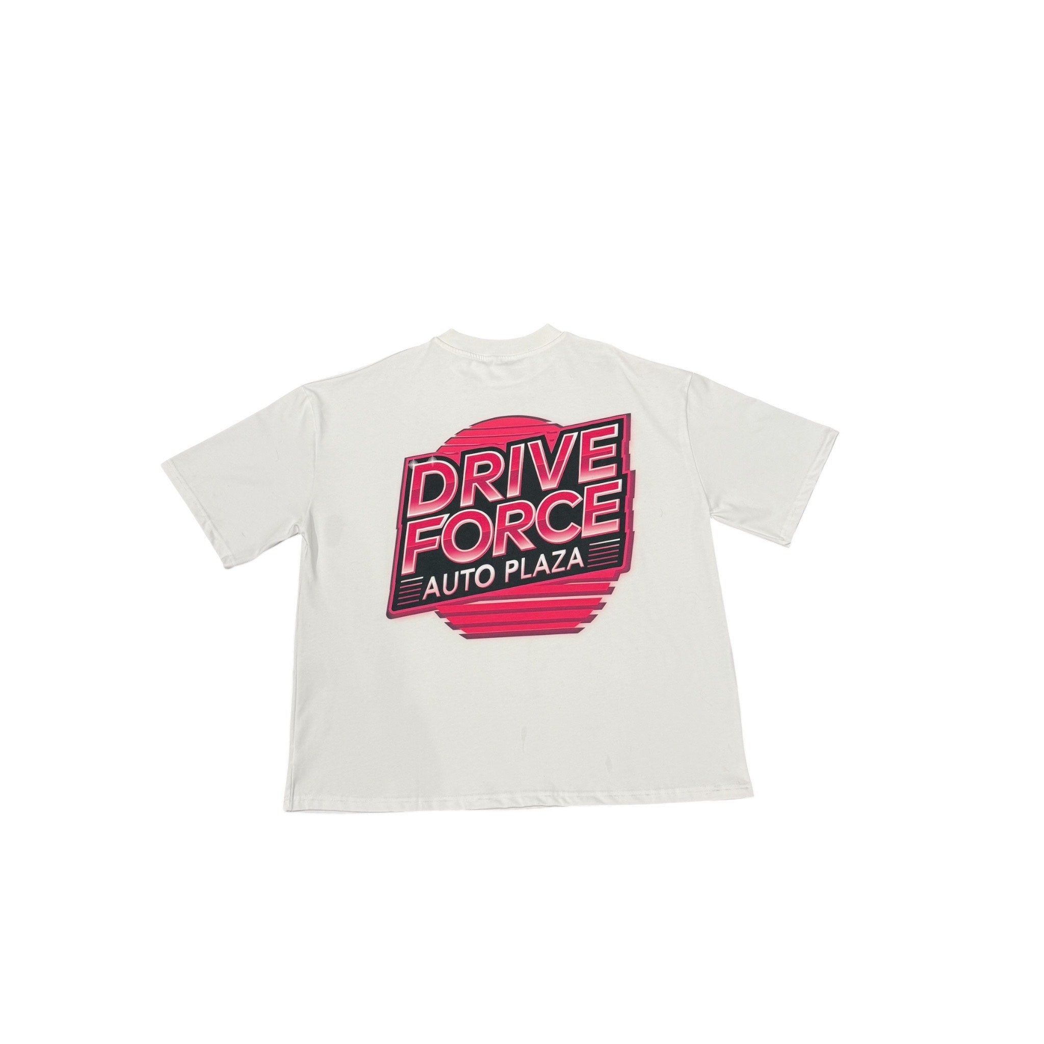 Drive Force Auto Plaza Box Tee - White
